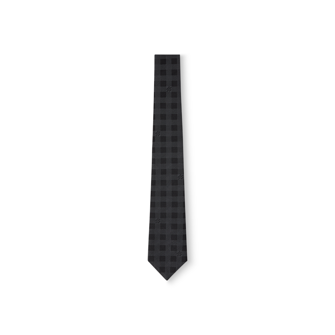 LOUIS VUITTON ブラック チェック柄 ネクタイメンズ黒 Check Tie S00 - Men - Accessories | LOUIS VUITTON ®